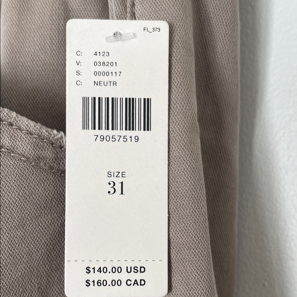 Anthropologie Pilcro Parachute Cargo Pants Neutral Beige size 31 NWT - Picture 8 of 16